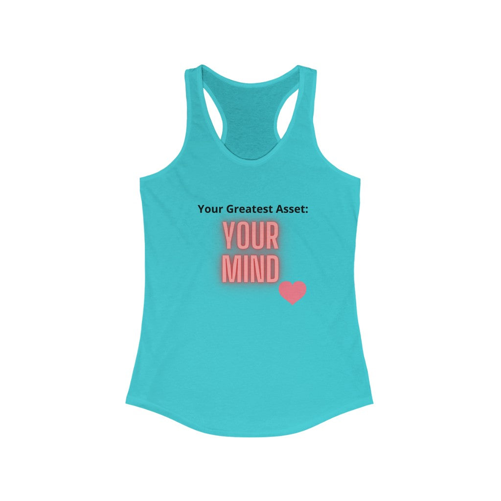 "Greatest Asset" Women's Ideal Racerback Tank