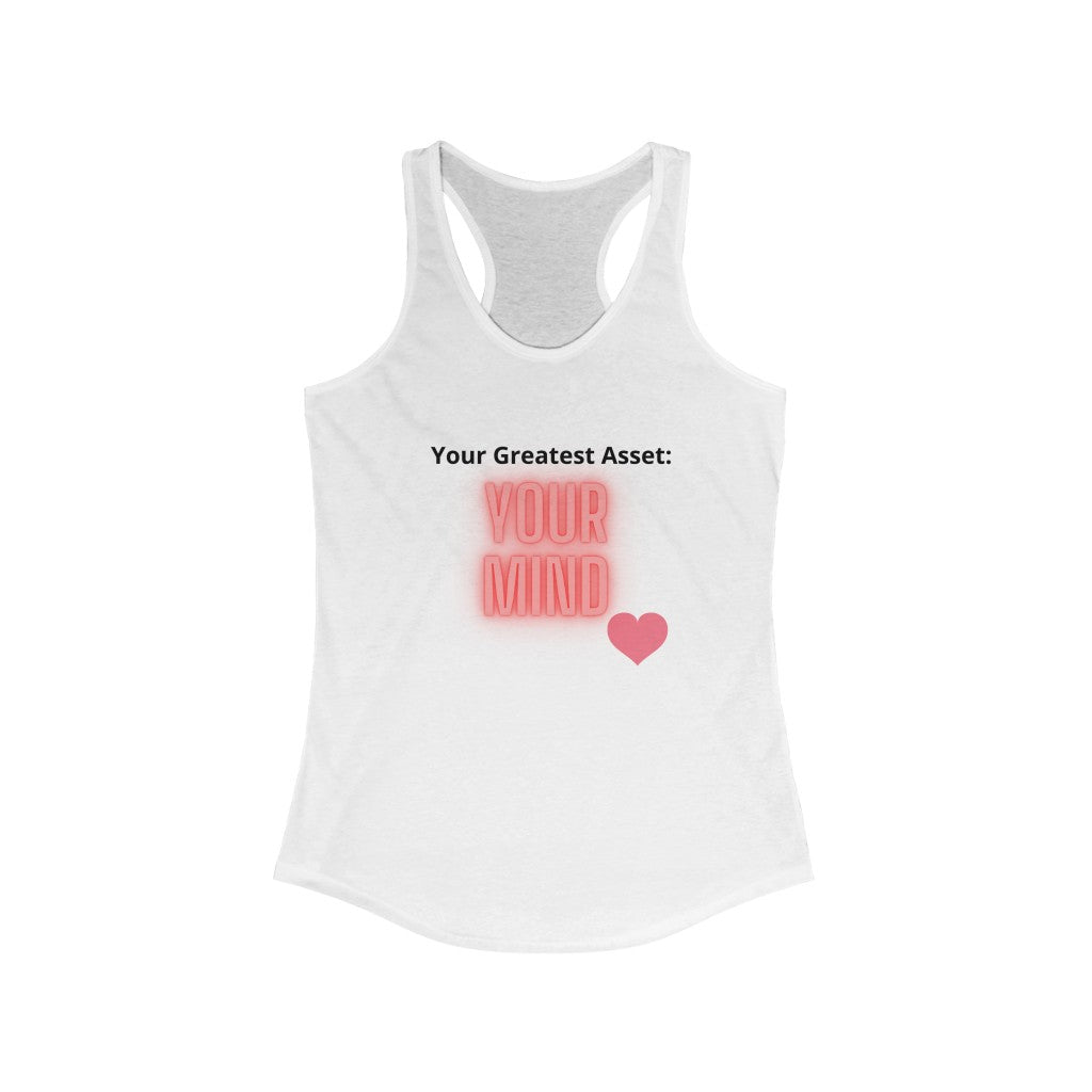 "Greatest Asset" Women's Ideal Racerback Tank