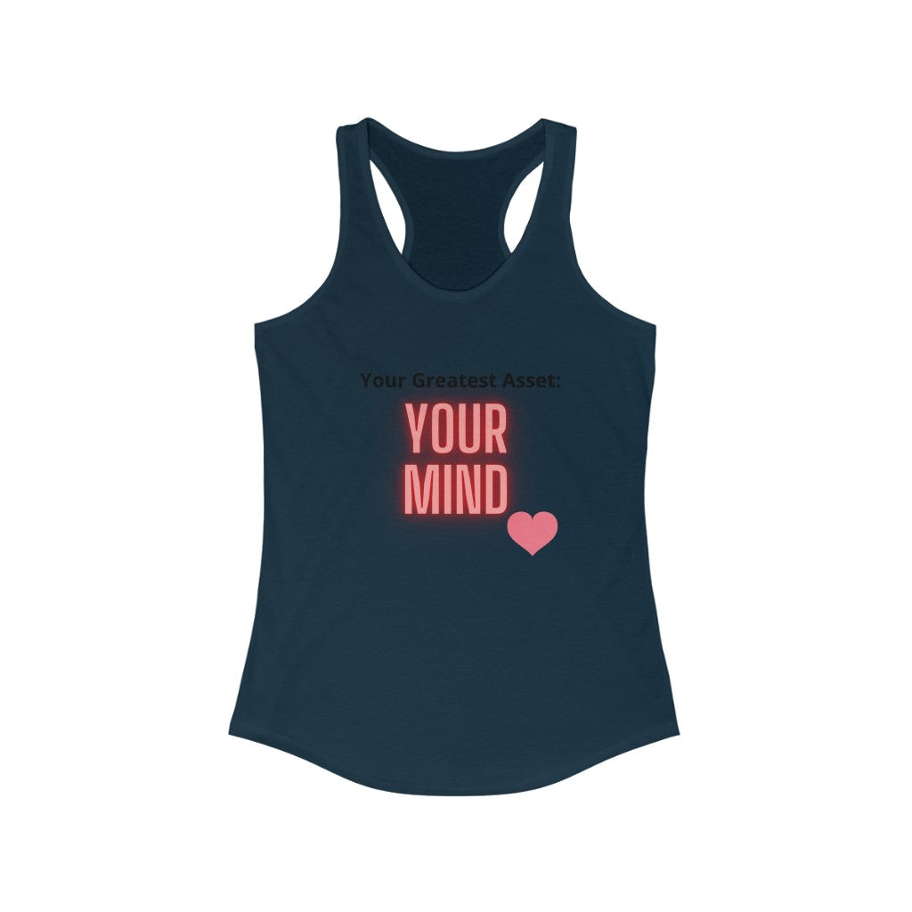 "Greatest Asset" Women's Ideal Racerback Tank