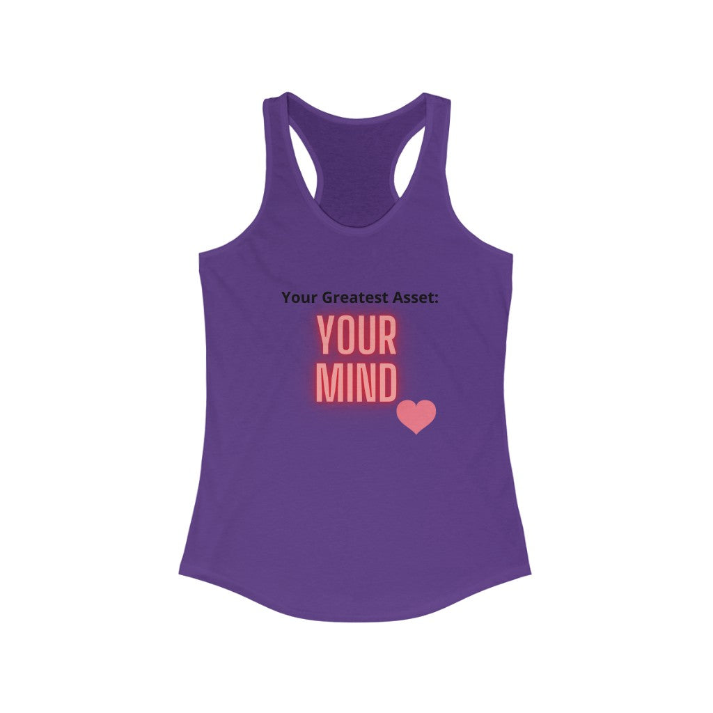"Greatest Asset" Women's Ideal Racerback Tank