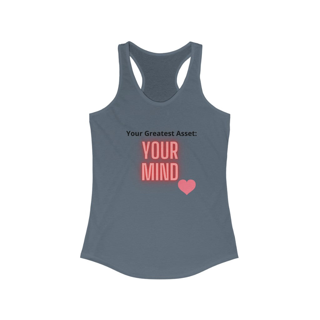 "Greatest Asset" Women's Ideal Racerback Tank