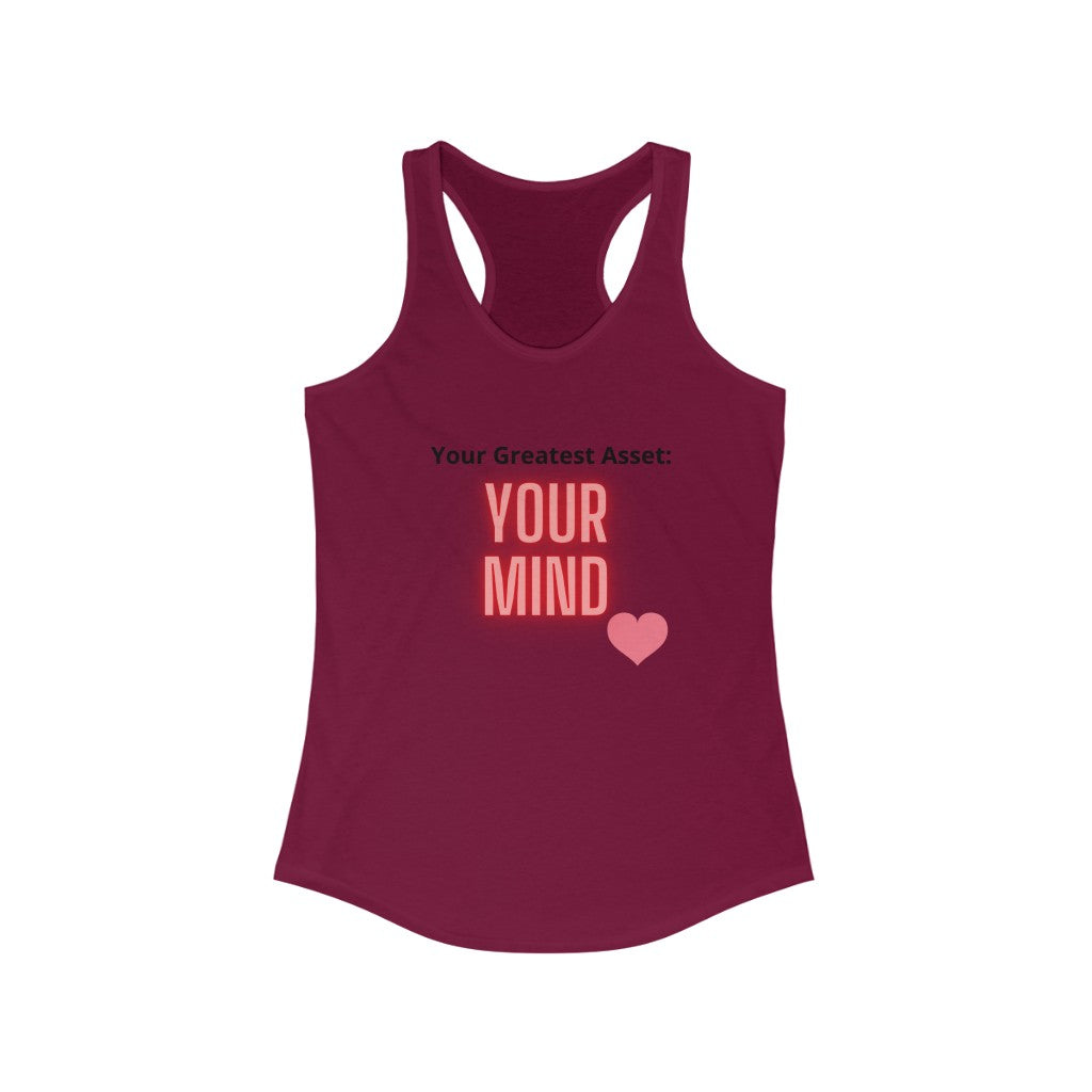 "Greatest Asset" Women's Ideal Racerback Tank
