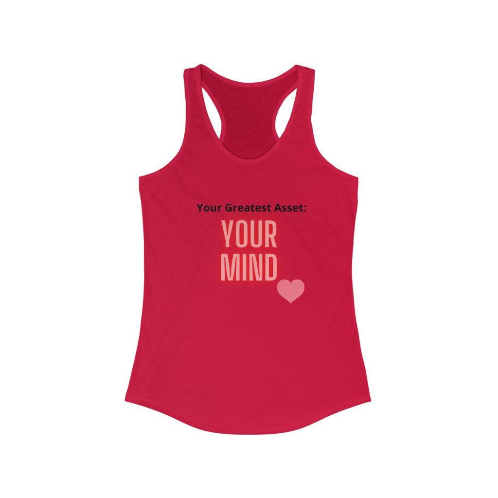 "Greatest Asset" Women's Ideal Racerback Tank