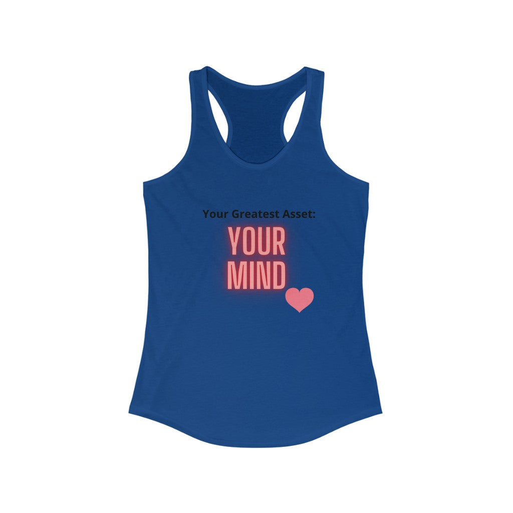 "Greatest Asset" Women's Ideal Racerback Tank