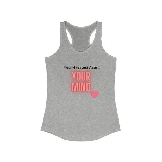 "Greatest Asset" Women's Ideal Racerback Tank